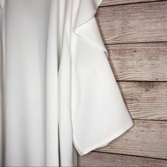 Topshop Cold Shoulder Ruffle Top - Picture 7 of 8